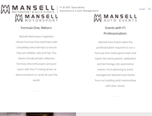 Tablet Screenshot of mansellmotorsport.com